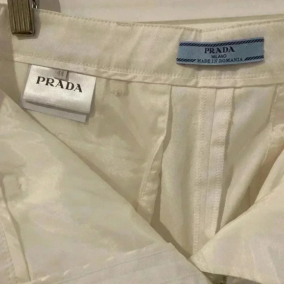 Prada white cotton pant (European size 44), US size 10 - Picture 5 of 10